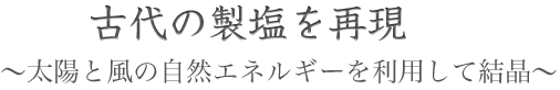 古代の製塩を再現